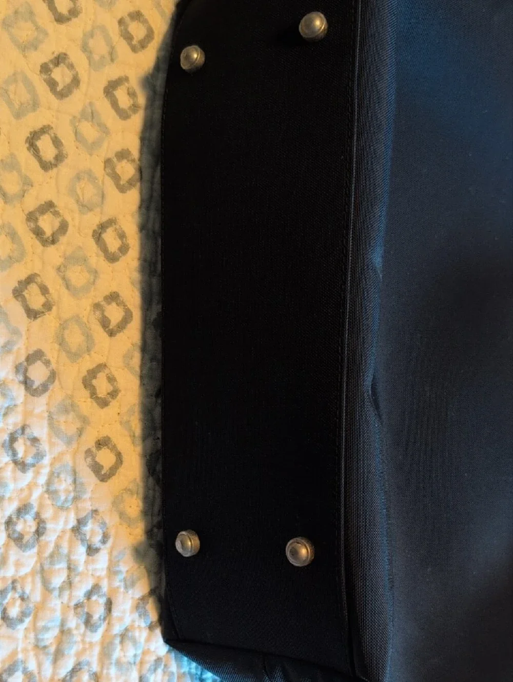 Kate Spade Black Tote Bag with Pink Trim
